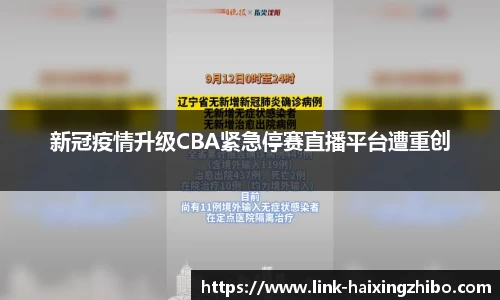 新冠疫情升级CBA紧急停赛直播平台遭重创